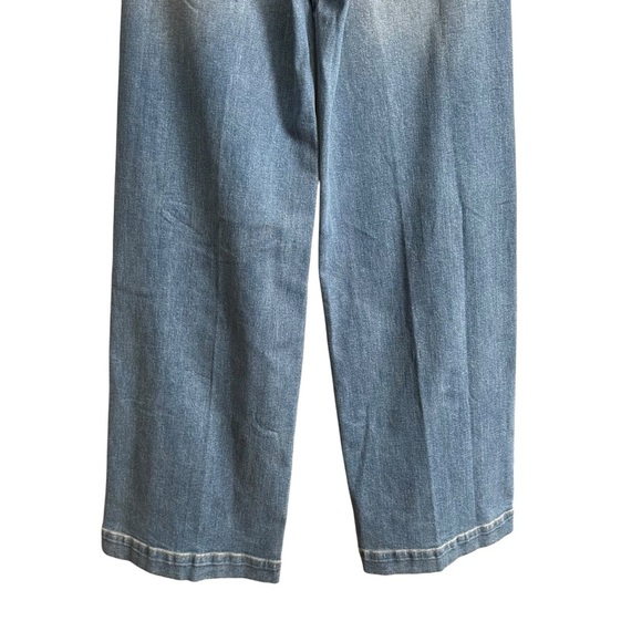 NYDJ Teresa Wide Leg Jeans Water Canyon Wash Lift Tuck Modern Classic Size 4 - Picture 7 of 15